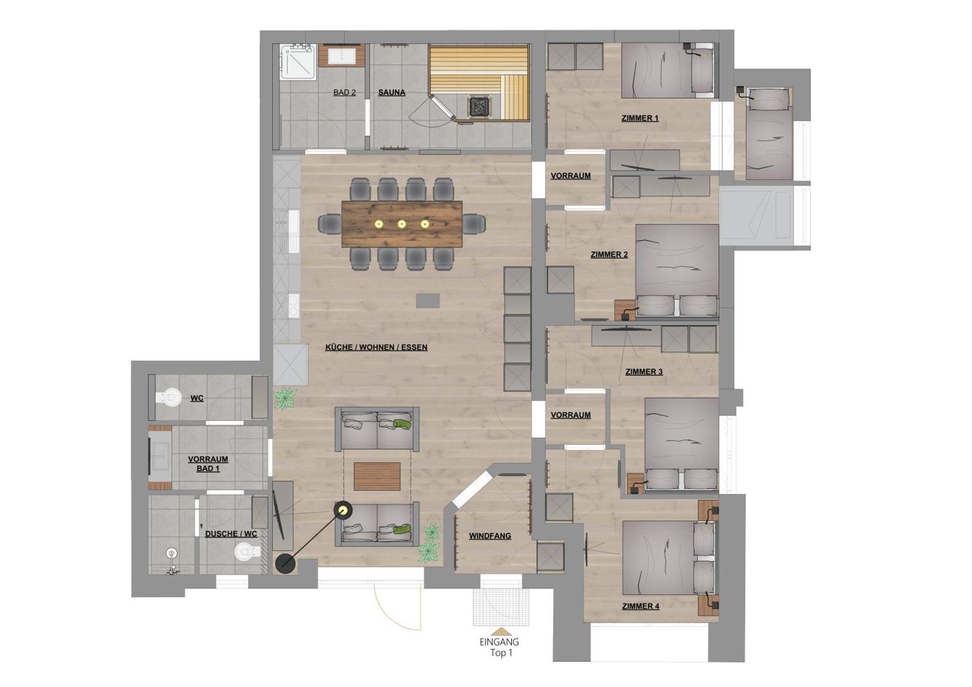 Kuckuck Hinterthal - Appartements Chambre photo